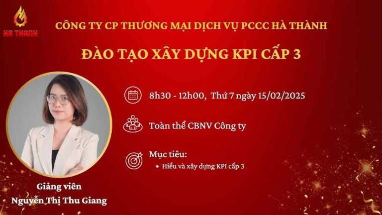 ĐÀO TẠO KPIs CẤP 3 – NÂNG CAO NĂNG LỰC, HƯỚNG ĐẾN THÀNH CÔNG