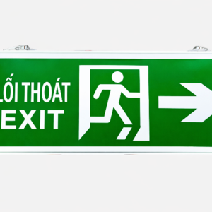 Đèn exit 2 mặt chỉ 1 hướng